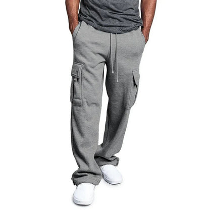 Ultra-comfortable men's cargo jogging trousers made from fleece
