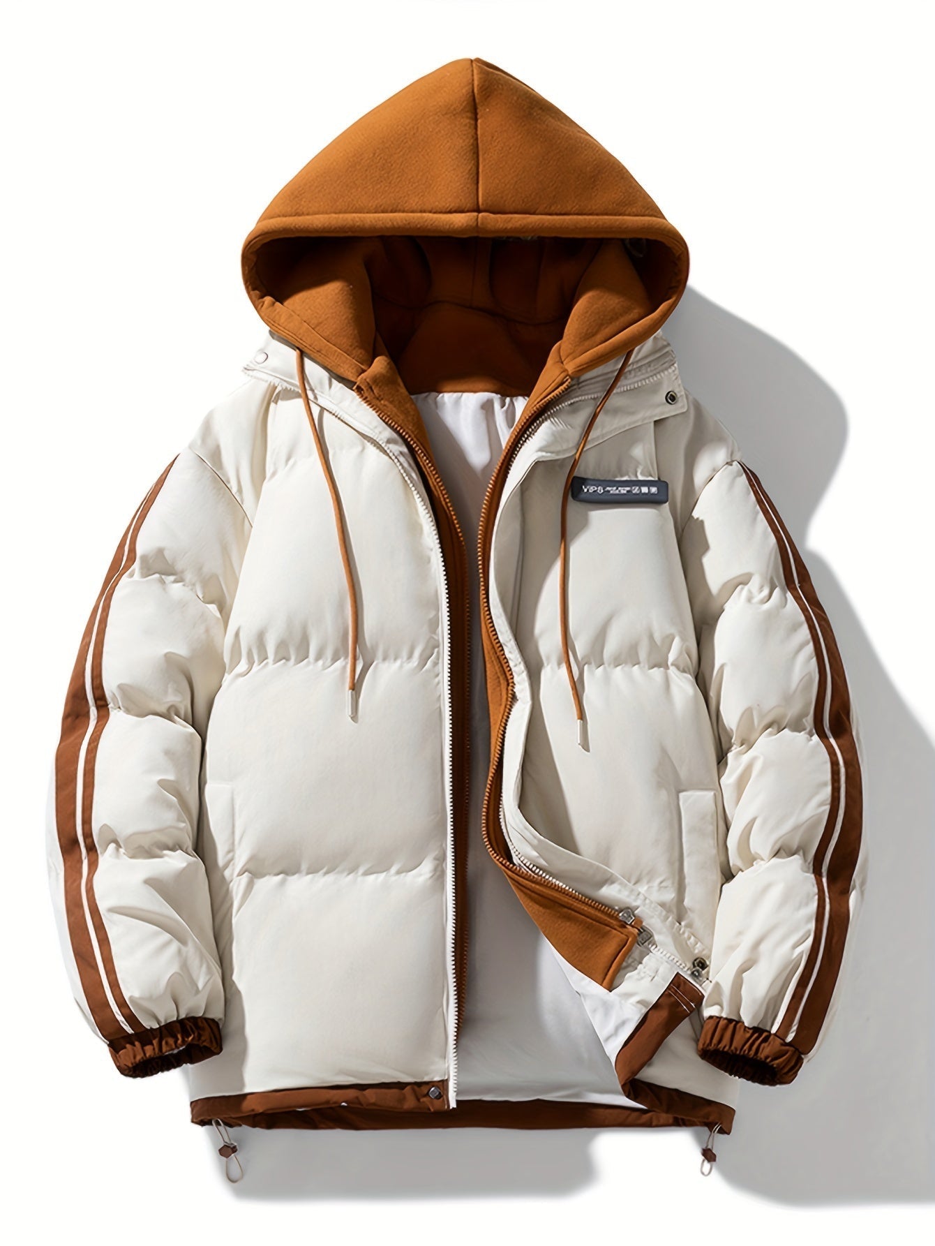 Warm Puffer Jacket For Women With Hood