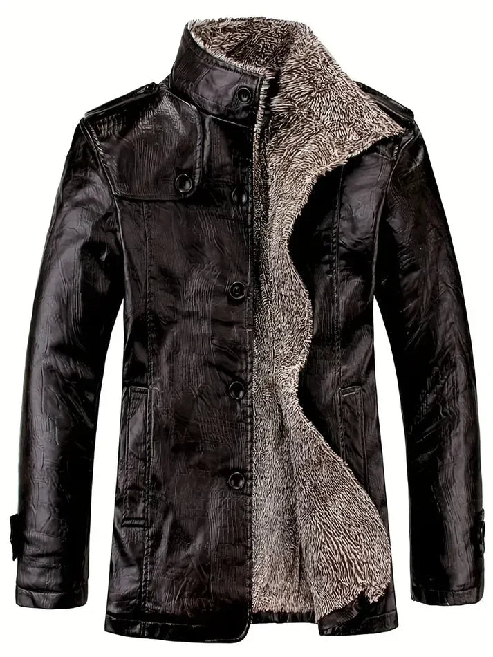 Men's Taliesin Leather Jacket, Fleece Lined