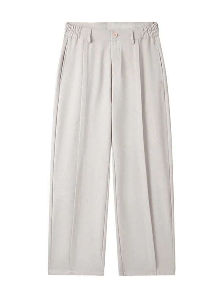 Classic Comfortable Men's Pleated Trousers