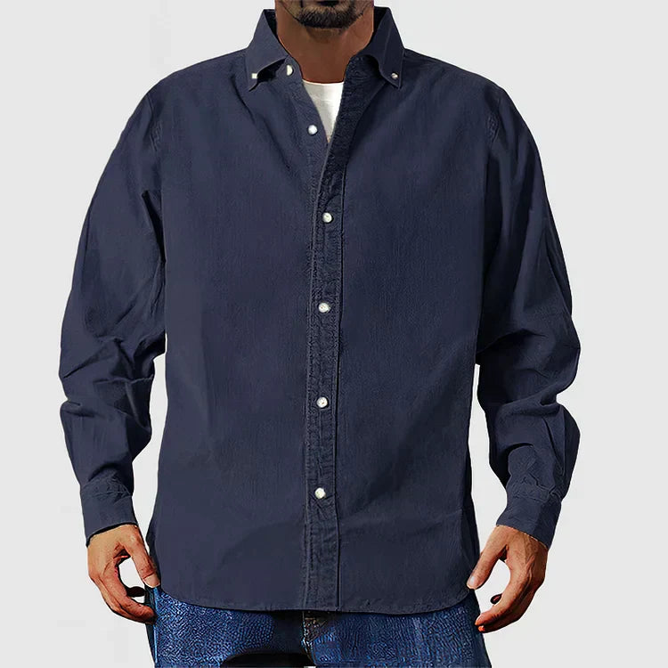 Beige Corduroy Overshirt by Vox