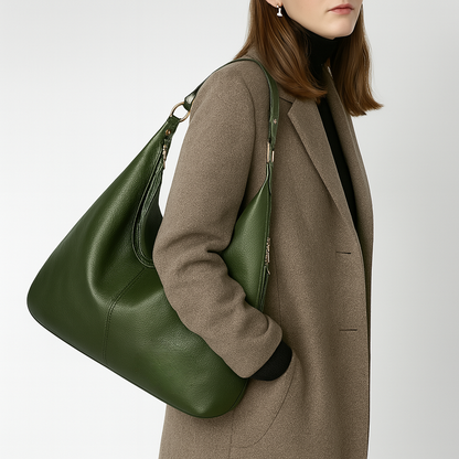 AURORA : Elegant shoulder bag made from vegan PU leather