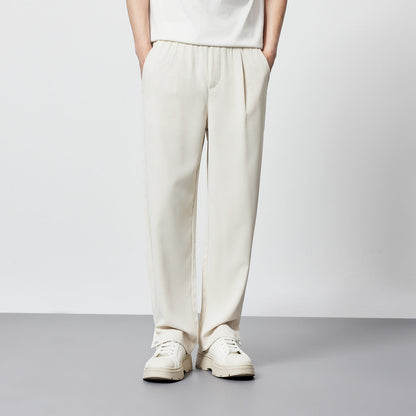 Relaxed Fit Men's Wide Leg Dress Pants - BritishElegance
