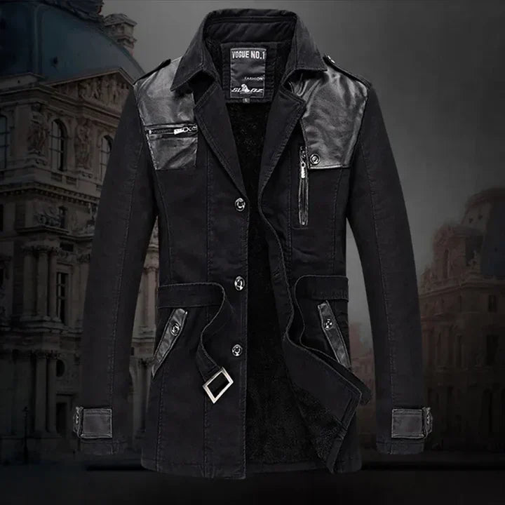 Men's Louis: A Stylish, Insulated, Long Trench Coat