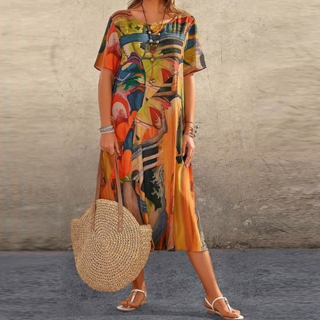 Lightweight Women's Floral Sundress for Summer
