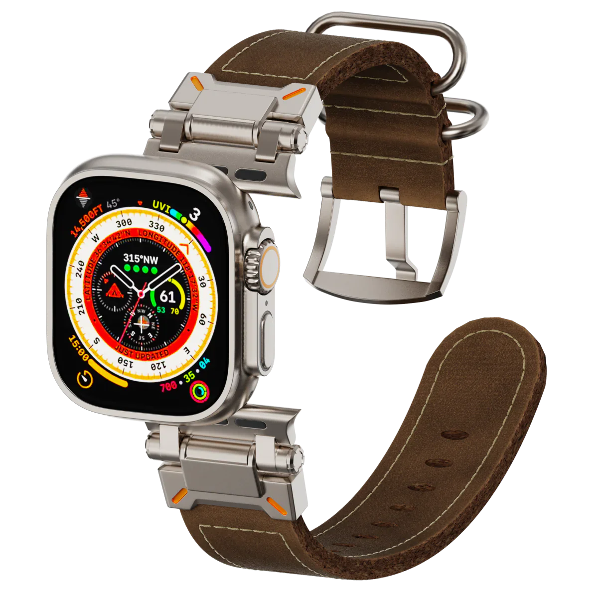 Durable Tactical Leather Band For Apple Watch - BritishElegance