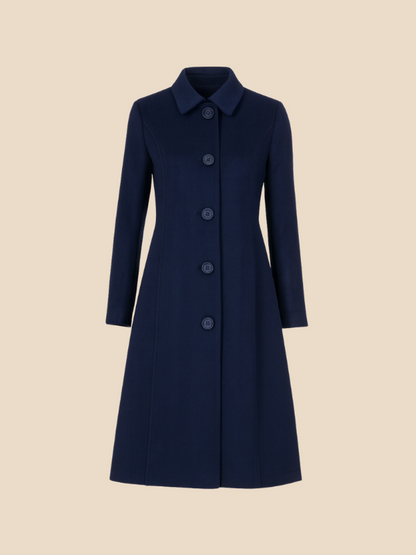 Renée – Women’s Classic Long Coat with Tailored Fit