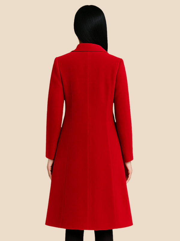 Renée – Women’s Classic Long Coat with Tailored Fit