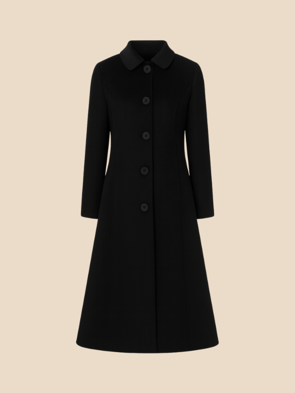 Renée – Women’s Classic Long Coat with Tailored Fit