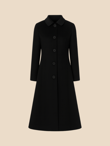Renée – Women’s Classic Long Coat with Tailored Fit