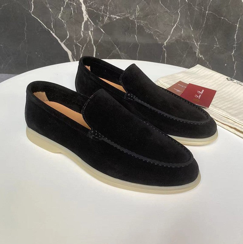 Casual Loafers Flat Heel Black