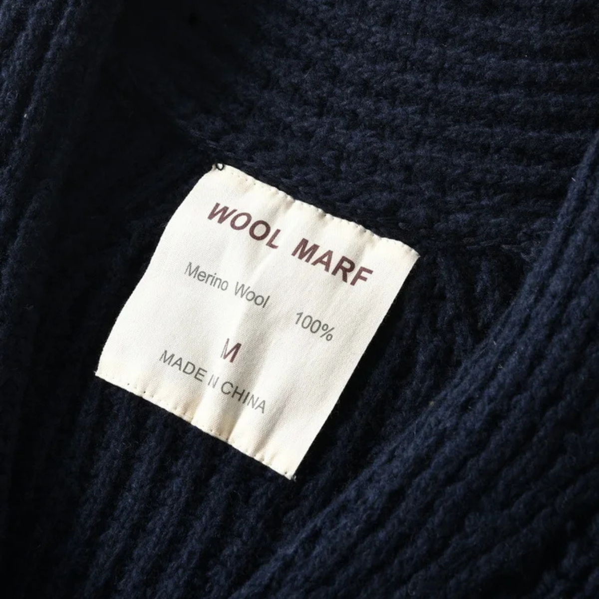 Men’s Chunky Waffle Knit Cardigan with Shawl Collar