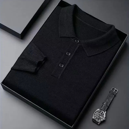 The Pembroke Men’s Luxury Pure Wool Cashmere Polo Jumper