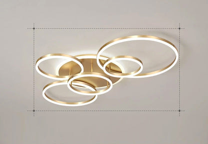 Calming LED Ceiling Lamp with Warm Soft Glow