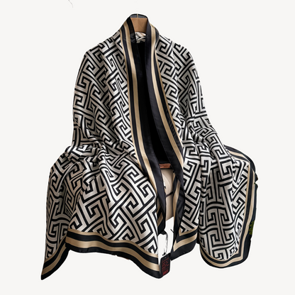 Women's Geometric Print Polyester Scarf