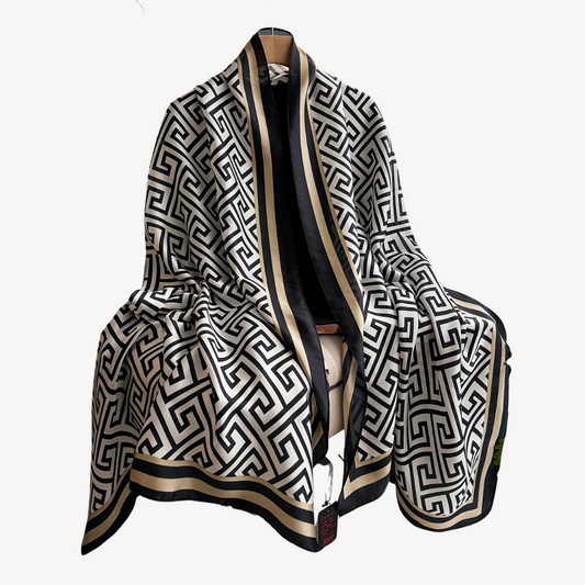 Women's Geometric Print Polyester Scarf