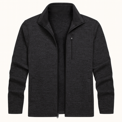 The Kensington Men’s Trendy Lightweight Full Zip Knitted Fleece Jacket