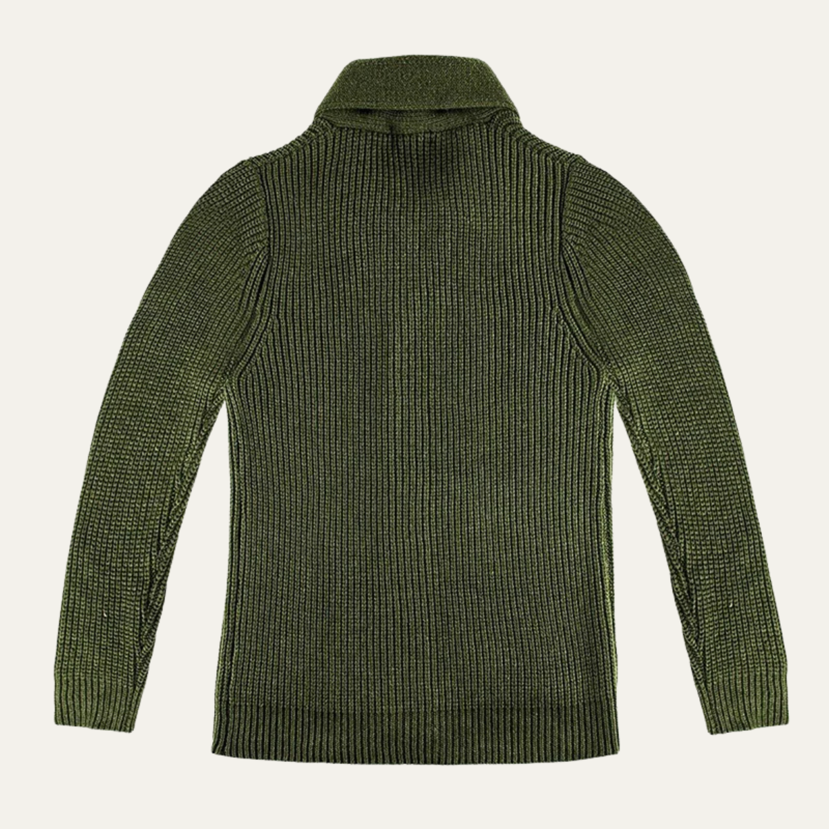 The Pienza Men's Thick Knit Shawl Collar Wool Cardigan