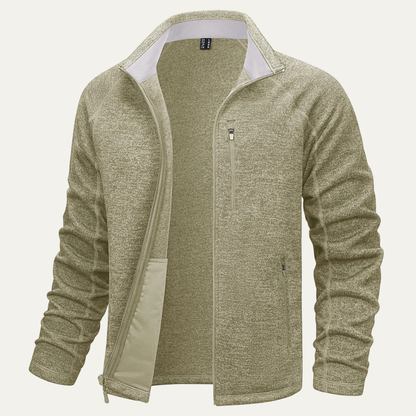The Paddington Men’s Lightweight Full Zip Knitted Fleece Outdoor Jacket