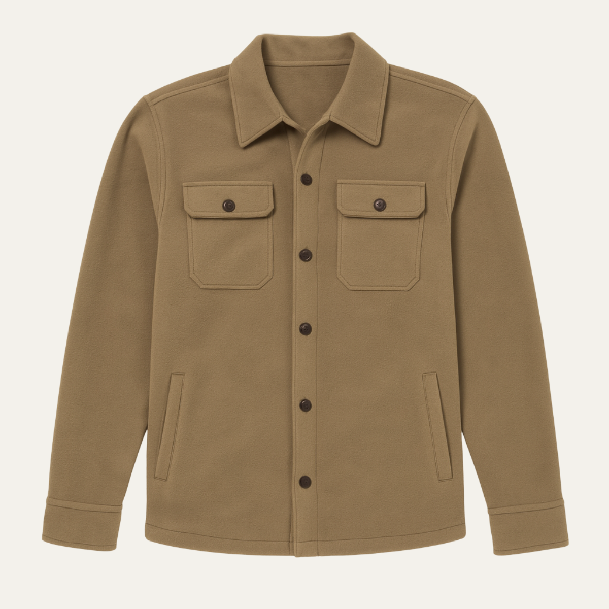 The Newquay Men's Wool Casual Button Up Jacket with Pockets