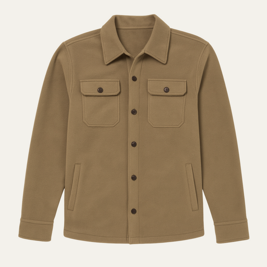 The Newquay Men's Wool Casual Button Up Jacket with Pockets