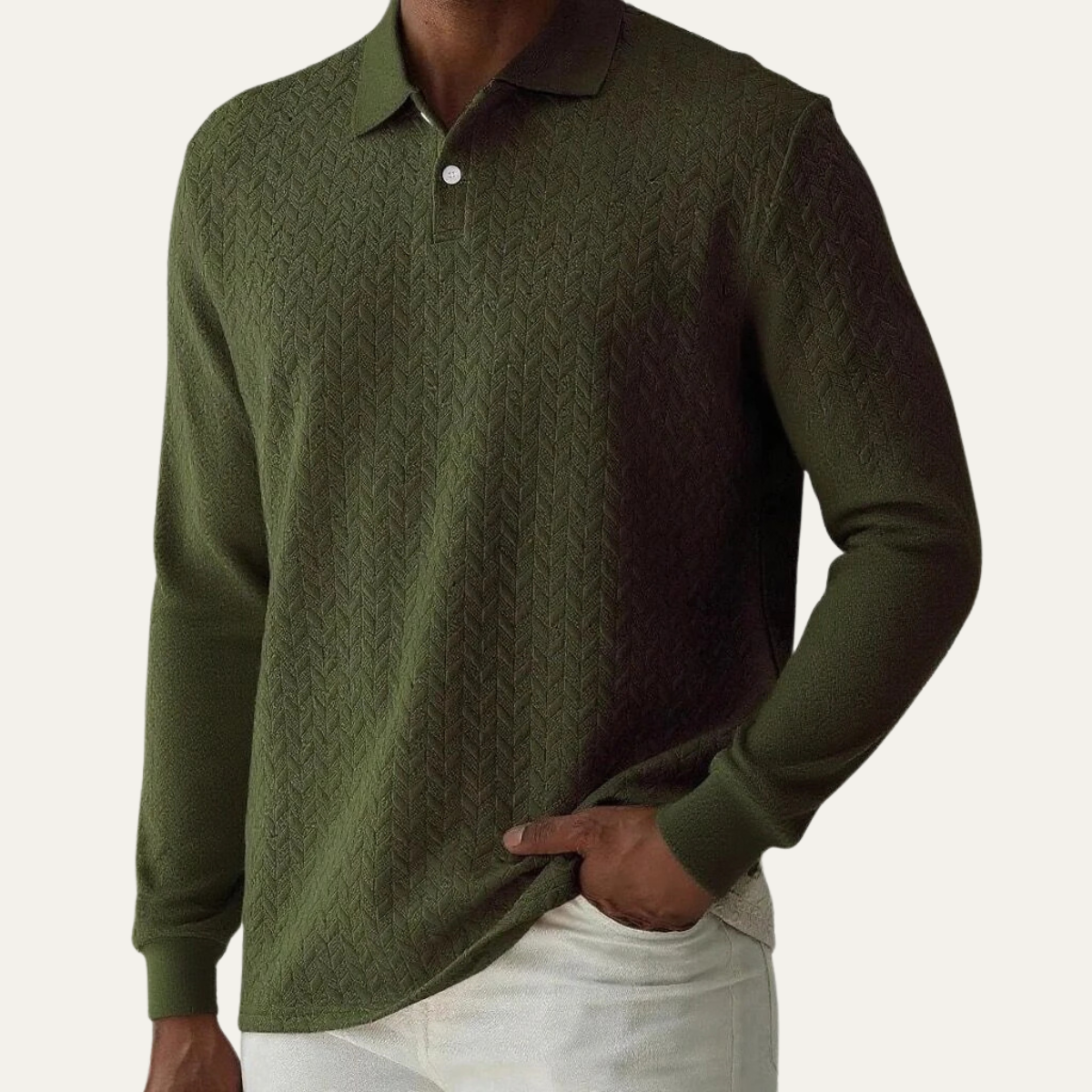The Argyll Men's Casual Knit Business Polo Jumper