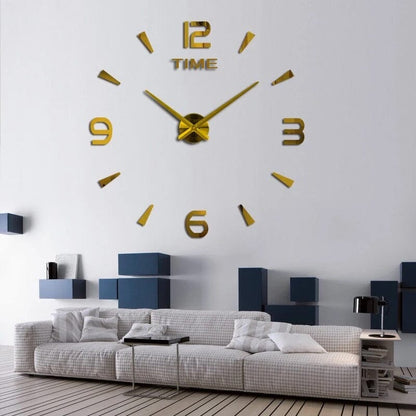 Luxury Golden Acrylic Wall Clock - BritishElegance