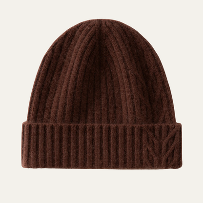 The Wentworth Men's Luxury Ribbed Knit Cashmere Beanie