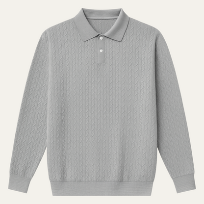 The Argyll Men's Casual Knit Business Polo Jumper