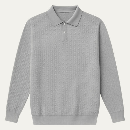 The Argyll Men's Casual Knit Business Polo Jumper