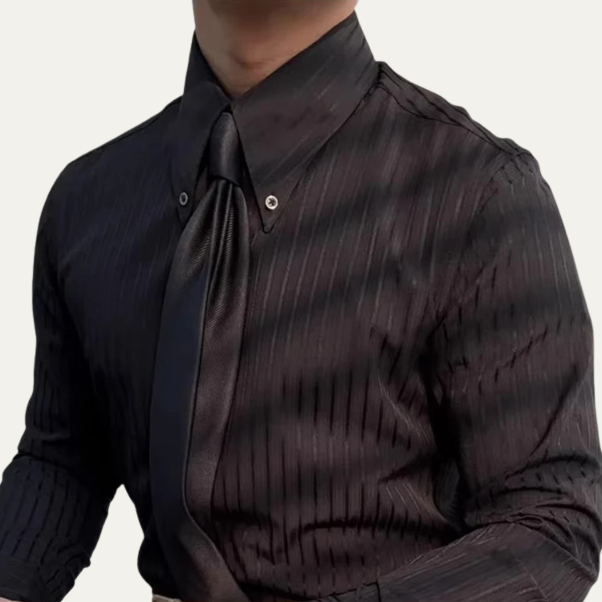 The Volterra Men's Vintage Slim Fit  Button Up Shirt