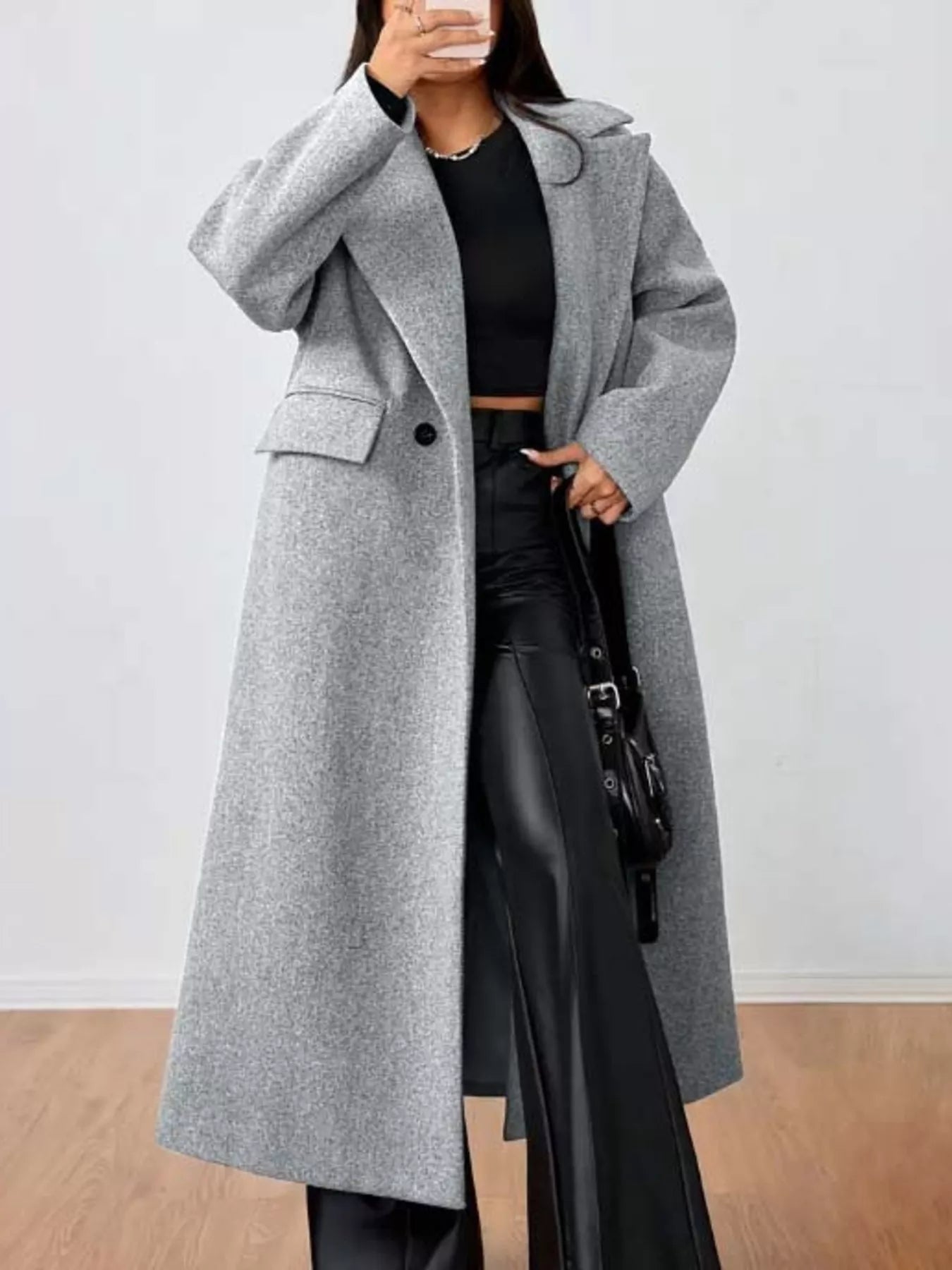 Women's Large Faux Fur Winter Coat - BritishElegance