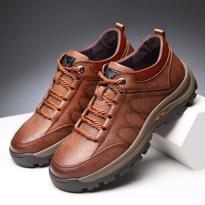 Orthopedic leather shoes for men