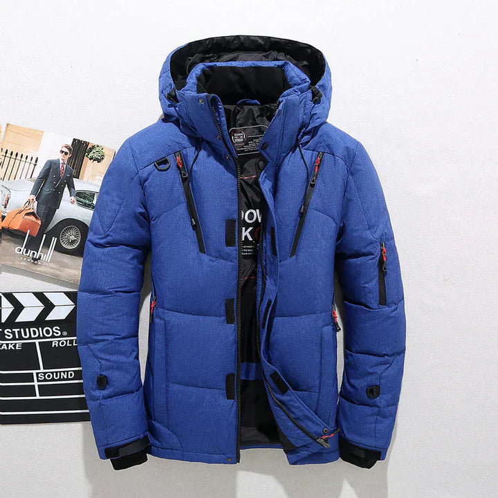 Stylish men's winter coat with a modern design