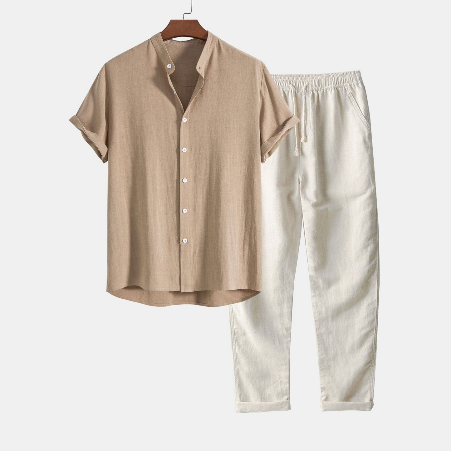 Classic Cotton Henley Top - BritishElegance