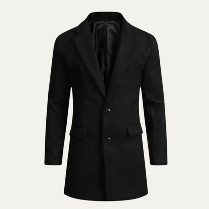 The Orkney Men's Smart Casual Winter Wool Blend Overcoat