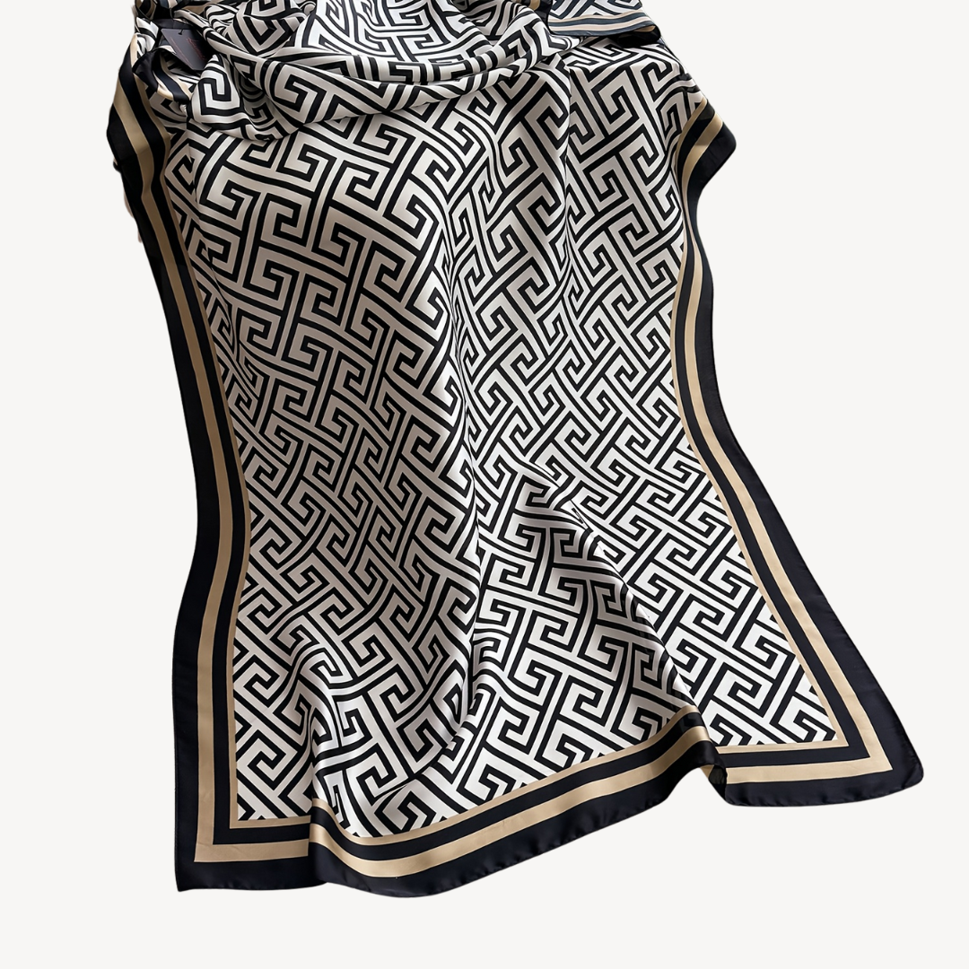 Women's Geometric Print Polyester Scarf