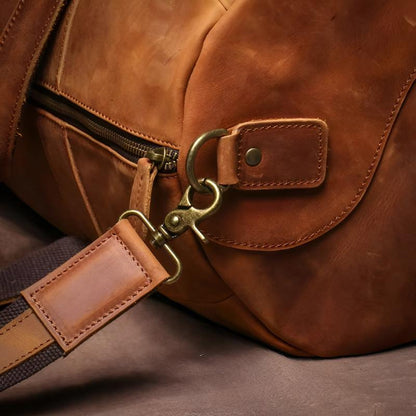 Arlo Structured Duffel Bag | Zipper Closure Adjustable Strap Duffel Bag