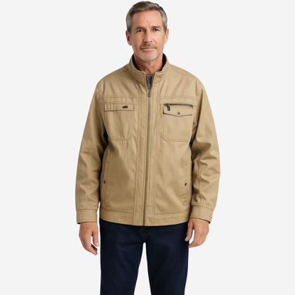 Men’s Lightweight High Collar Modern Bomber Jacket