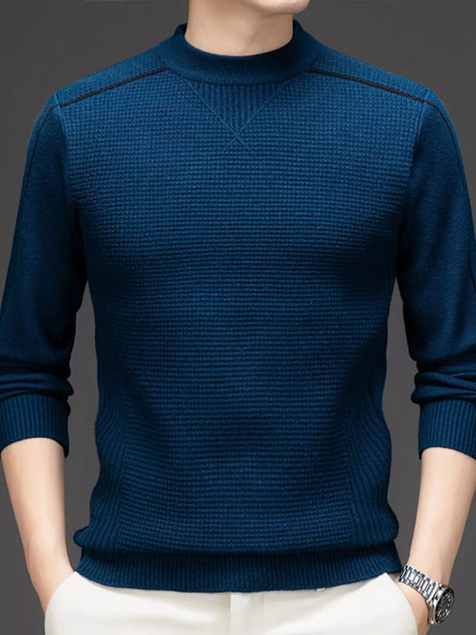 Big and Tall Crew Neck Sweater Shirt - BritishElegance