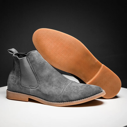 The Harris Men's Classic Slip On Suede Chelsea Boots