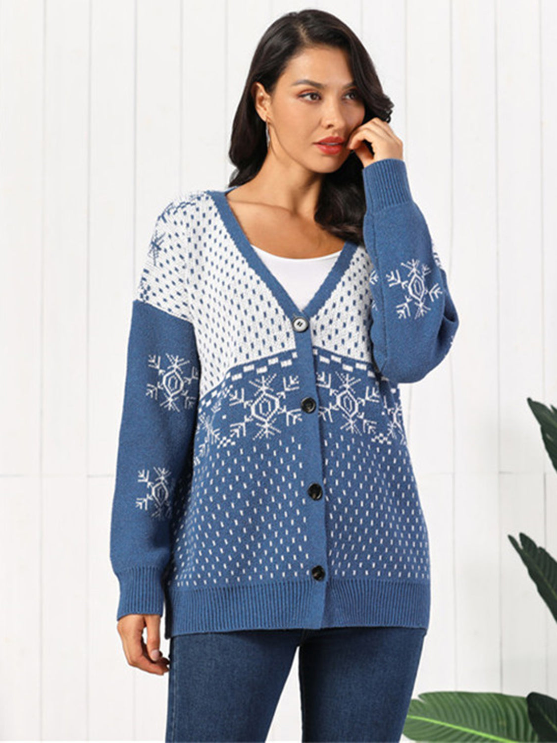 Warm Winter Button Cardigan for Women