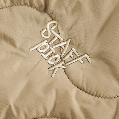 The Brunico Men's Embroidered Quilted Padded Jacket