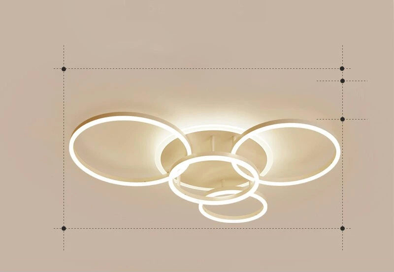 Calming LED Ceiling Lamp with Warm Soft Glow