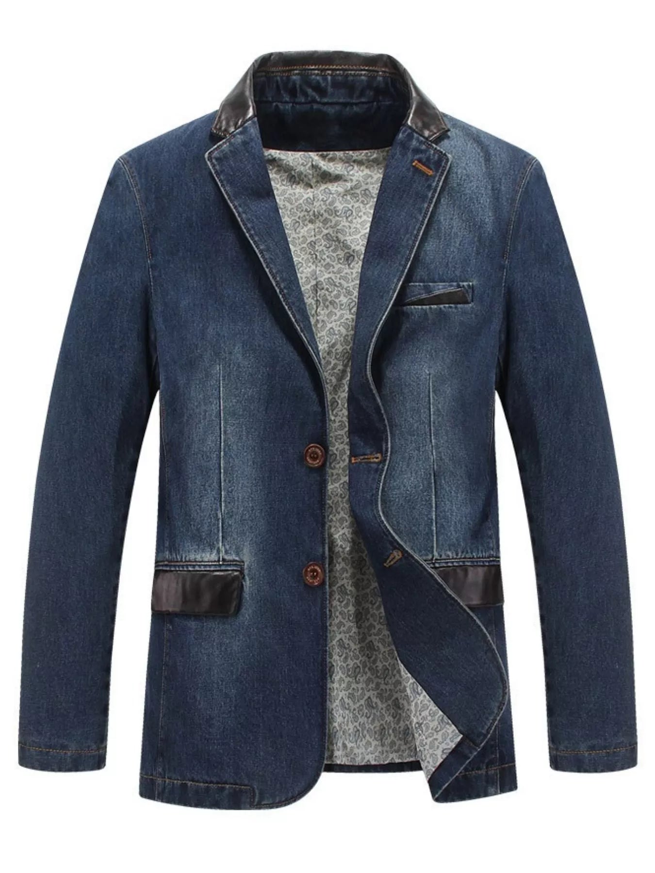 Big Size Denim Jacket for Men - BritishElegance