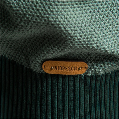 The Richmond Men’s Casual Spliced Cotton Knit Crew Neck Jumper