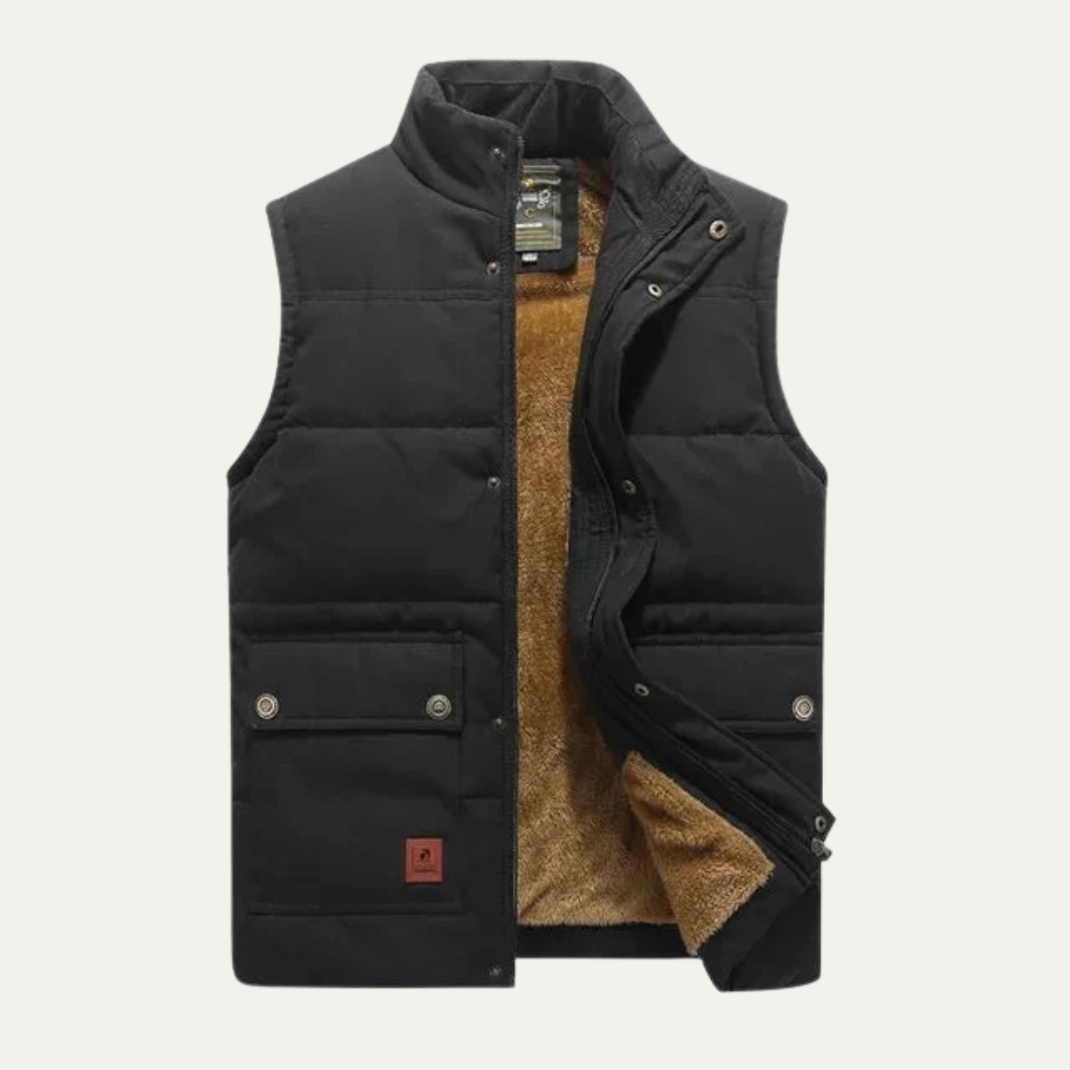 Men’s Quilted Stand Collar Puffer Vest