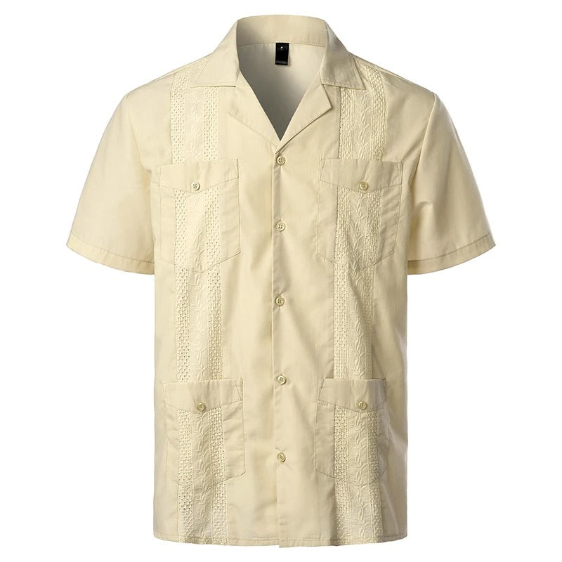 Classic Short Sleeve Shirt with Vintage Style