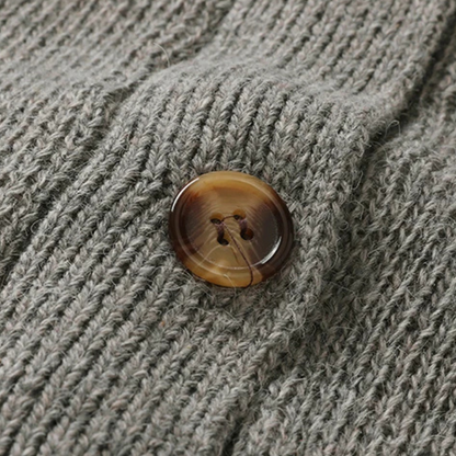 The Greenwich Men’s Button Up Streetwear V Neck Knitted Cardigan