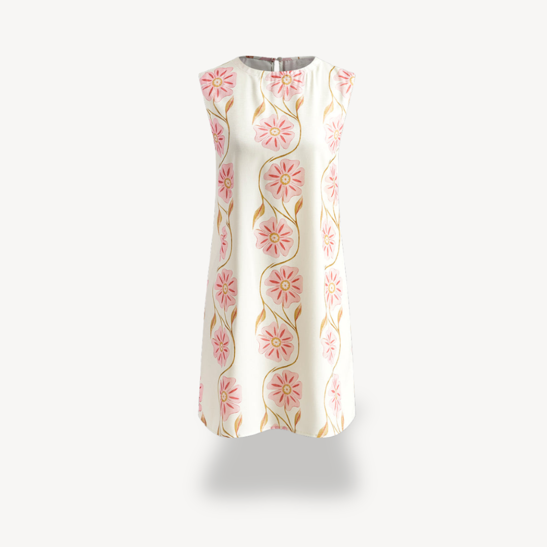 Women's Floral Print Sleeveless Dress